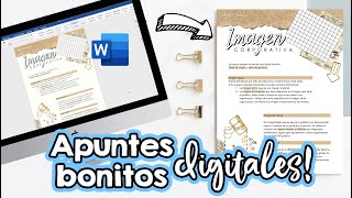 Apuntes bonitos en WORD Clases en línea ✄ Barbs Arenas Art [upl. by Banks235]