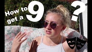 HOW I GOT A 9 IN DRAMA GCSE TIPS amp ADVICE [upl. by Helbonnah]