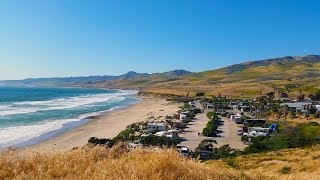 Jalama Beach County Park Campground Lompoc California CA  CampgroundViewscom [upl. by Rori]