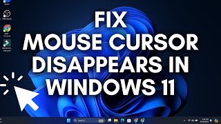 How to Fix Mouse Cursor Disappears in Windows 11 [upl. by Onailerua276]