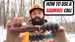 HOW TO USE A SQUIRREL CALL  Squirrel Hunting Tips [upl. by Rebor86]