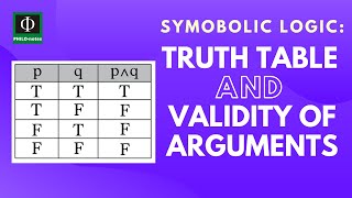 Truth Table and Validity of Arguments [upl. by Harden813]