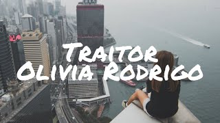 Olivia Rodrigo  Traitor  Clean Lyric Video [upl. by Paucker]