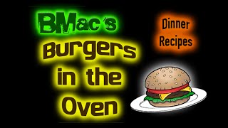 Burgers in the Oven  Dinner Recipes [upl. by Lusa237]