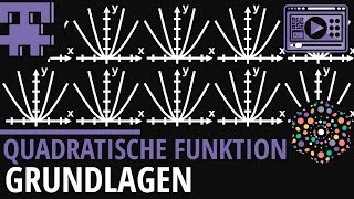 Quadratische Funktion Grundlagen│Mathematik Lernvideo Learning Level Up [upl. by Nahsaj671]