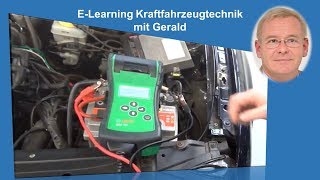 Batterietest mit Batterietester Bosch BAT131 Batterie Fahrzeugbatterie Starterbatterie [upl. by Orodisi796]