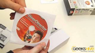 DVD Maker USB 20 Kworld VSUSB2800D Unboxing by wwwgeekshivecom [upl. by Arodnap503]