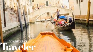 Front Seat POV  Venice Gondola Ride  Condé Nast Traveler [upl. by Aidam]