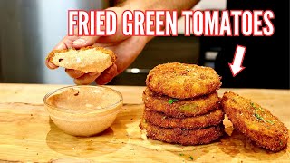 Fried Green Tomatoes  Remoulade Sauce  Quick amp Easy Recipe [upl. by Akirdnuhs]