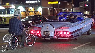 Whittier Blvd Lowrider Cruise California Classic Cars [upl. by Hourihan]