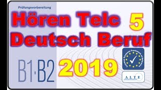 Modelltest B1B2 Beruf Hören Deutsch [upl. by Eednim]