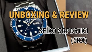 Unboxing amp Review Seiko 5 Sports Line SRPD51K1 5KX [upl. by Atineb]