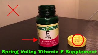 ✅ How To Use Spring Valley Vitamin E Supplement Review [upl. by Ebony]