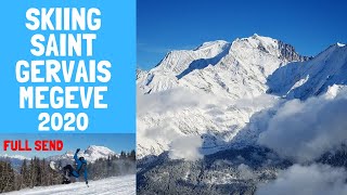 Skiing Saint Gervais Mont Blanc  Megeve 2020  French Alps France [upl. by Any]