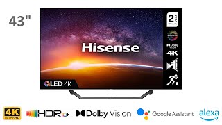 HISENSE 43A7GQTUK 43quot 4K QLED Smart TV [upl. by Culbert]