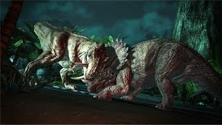 Ultimate Battles Trex vs Triceratops [upl. by Niklaus453]