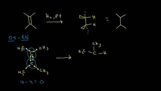 Hydrogenation  Alkenes and Alkynes  Organic chemistry  Khan Academy [upl. by Yetnruoc]