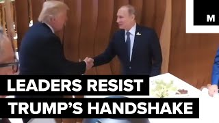 Trump handshake trolls [upl. by Sydelle]