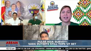 Pulse Asia survey Sara Duterte still tops VP bet [upl. by Farrow]