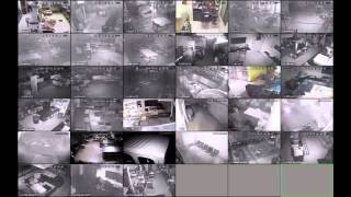 Witson CMS CCTV live 6 remote sites 33 cameras total  Night Mode [upl. by Eisaj]