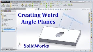 SolidWorks Weird Angle Planes [upl. by Demp]