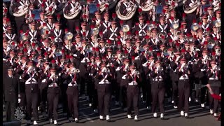 Ohio State Marching Band marches in Rose Parade [upl. by Einahpets]