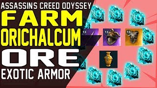 How to FARM ORICHALCUM ORE FRAGMENTS EXOTIC LEGENDARY Farming Guide Assassin’s Creed Odyssey [upl. by Leuneb]