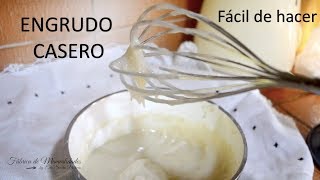 Cómo hacer engrudo casero Mi receta [upl. by Halie]