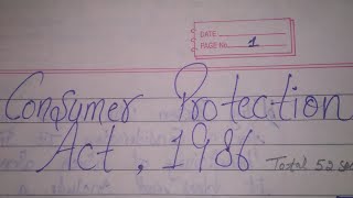 21  Consumer protection Act1986Basics Right Responsibility of consumer  unfair trade practice [upl. by Eicyaj]