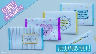 SOBRE DE PAPEL SIN PEGAMENTO ❤ IDEAS PARA DECORAR SOBRES PARA CARTAS [upl. by Livesay]