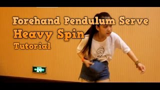 Table Tennis Tutorial Forehand Pendulum Serve [upl. by Merriman]