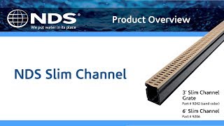 NDS Slim Channel Drain  Product Overview [upl. by Oicneconi]