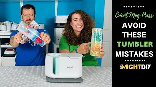 Making a Tumbler in the Cricut Mug Press 5 Mistakes to Avoid [upl. by Acsot297]