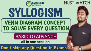 Syllogism Complete Chapter For Bank Exams  Syllogism Concepts amp Tricks  IBPSRRBSBI PO amp Clerk [upl. by Meier]