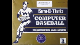 Setting Up a Custom StratOMatic PC Baseball LeaguePART I [upl. by Burtie856]