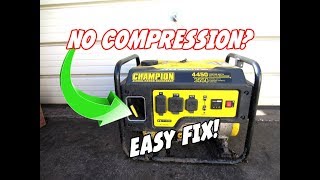 How To Fix A Generator With No Compression That Wont Start [upl. by Mair]