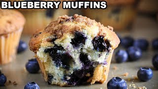 Easy Blueberry Muffins Recipe [upl. by Ewald772]