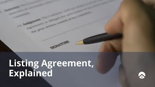 Listing Agreement Explained [upl. by Pellegrini]