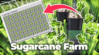 How to Build a Super Efficient Sugarcane Farm in Minecraft [upl. by Adalbert827]