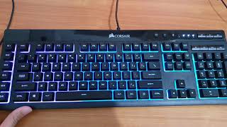 How to Change The Light Color On Corsair K55 Keyboard [upl. by Eeslek905]