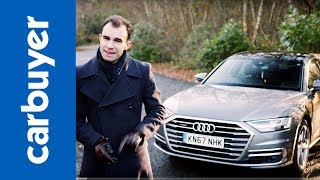 Audi A8 2018 indepth review  Carbuyer [upl. by Anaitsirc61]