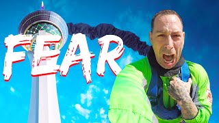 The STRAT Sky Jump Las Vegas – Big Shot – XScream Travel Vlog 2020 [upl. by Anastatius]