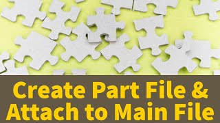 eOffice  What is PART file How to create PART file amp Attach to Main file Important Details Live [upl. by Yrred]