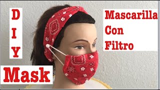 Como Hacer Tapabocas con Tela Mascarilla Barbijo Bozal  Face Mask Ideas at Home Make Face Mask [upl. by Caryl]