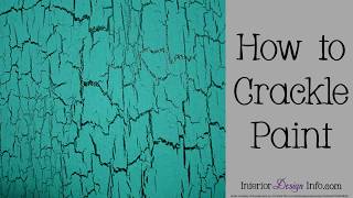 How to Crackle Paint [upl. by Puff]