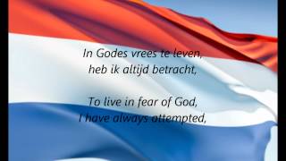 Dutch National Anthem  quotHet Wilhelmusquot NLEN [upl. by Suanne]