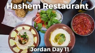 Legendary Jordanian Street Food at Hashem Restaurant  Amman Jordan [upl. by Rol]