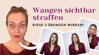 Schlaffe Wangen 3 StraffungsÜbungen bei Hängebäckchen [upl. by Riocard]