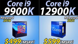 i99900K vs i912900K  How much PERFORMANCE improvement [upl. by Gusba]