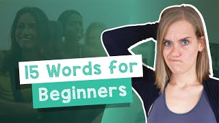 Learn 15 German Words for ABSOLUTE Beginners  A1 with Jenny [upl. by Onitnevuj]